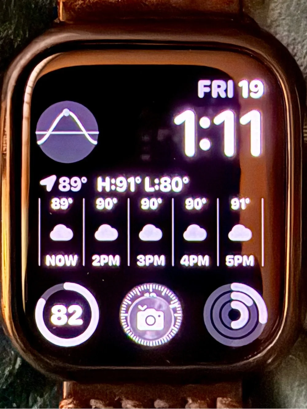 Apple Watch with Black Sport Band and Charger
